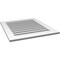 Ekena Millwork Vertical Surface Mount PVC Gable Vent: Functional, w/ 3-1/2"W x 1"P Standard Frame, 28"W x 32"H GVPVE28X3201SF - alternate 4
